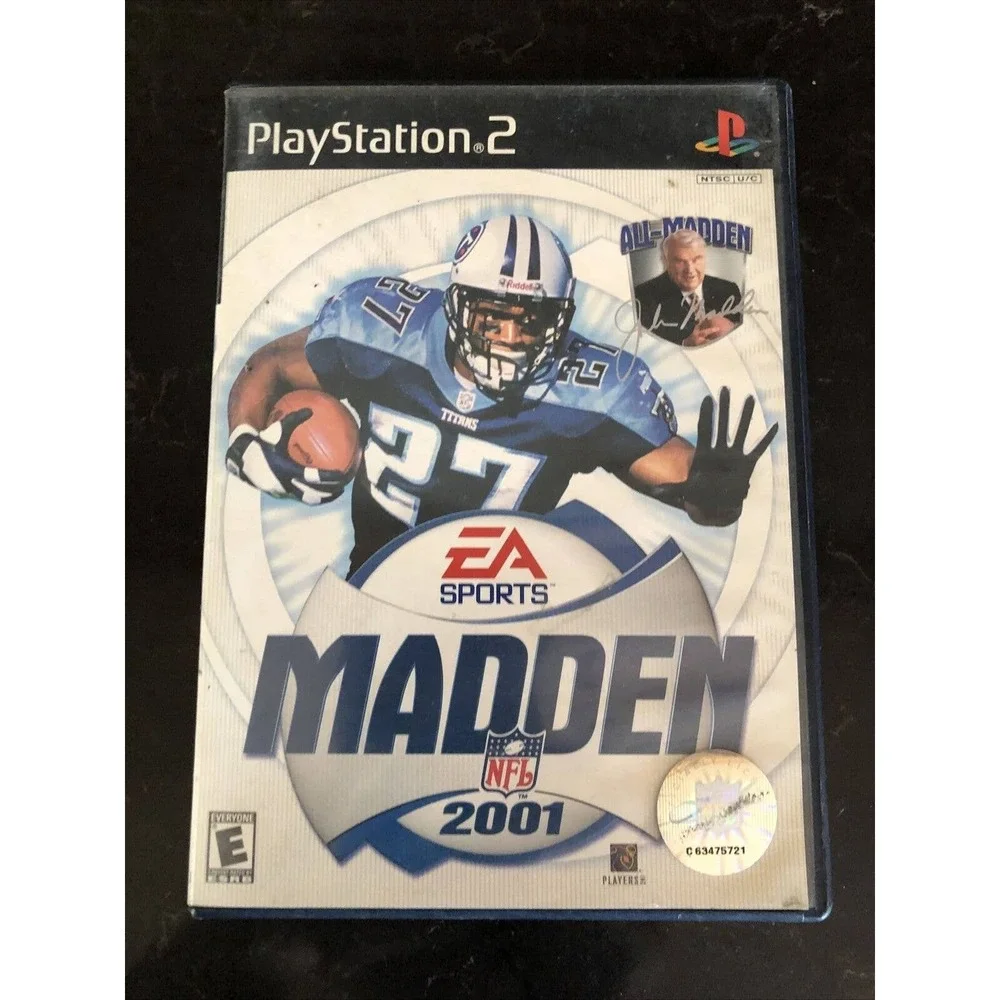 Madden 2001 Football PLAYSTATION 2 (PS2) Sports (Video Game) With Manual‎